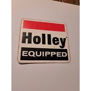 Vintage Original Holley Equipped Rat Rod Car Race Car Hot Rod Sticker Decal